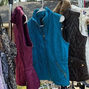 Quilted Vests with Zipper